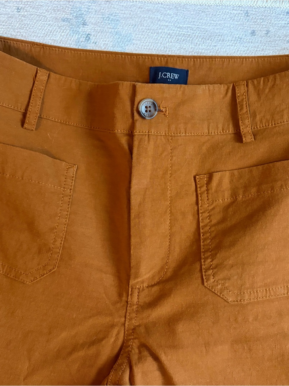 Women’s JCrew Factory Lizzie Wide-Leg Pants in Burnt Orange Size 26 - Picture 3 of 4